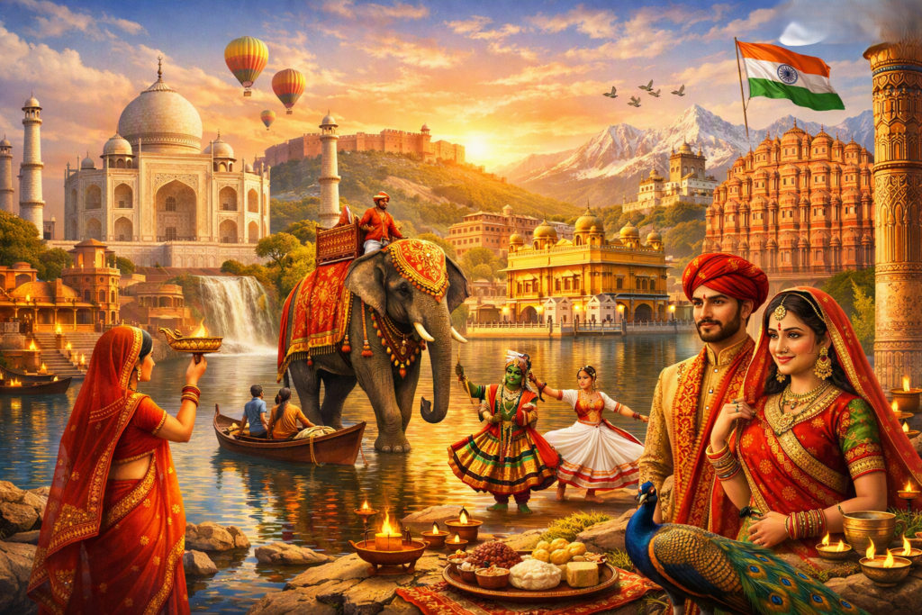 visit india india with dolphin